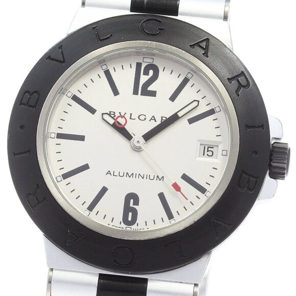BVLGARI Aluminum AL38TA Date Silver Dial Automatic Men's Watch_868666 - Picture 1 of 6